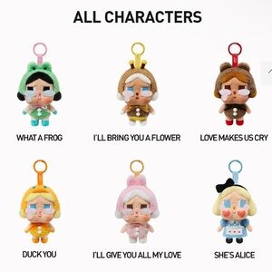 SEALED WHOLE SET-Authentic CRYBABY Crying Again Vinyl Pendants- Possible SECRET